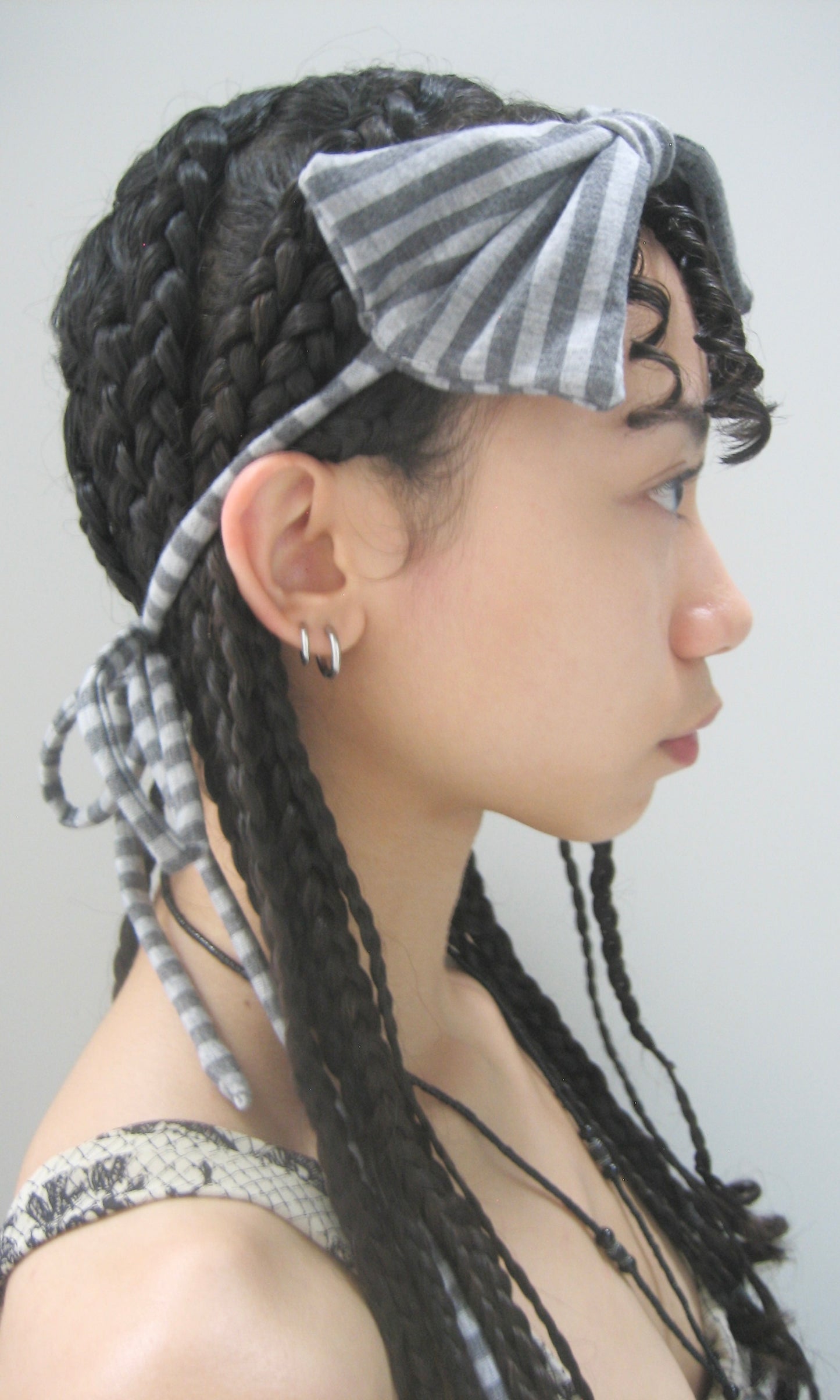 striped bow accessory