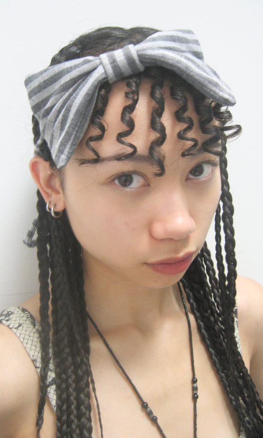 striped bow accessory